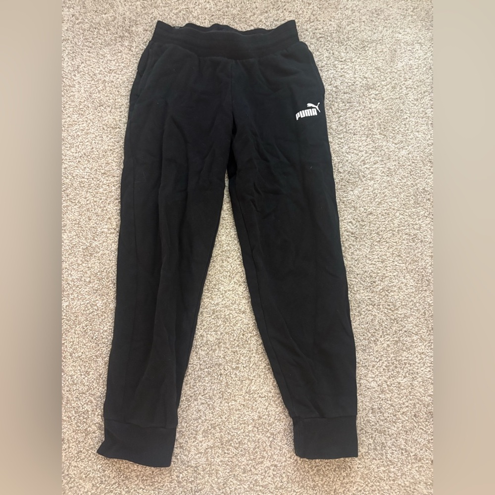 Puma Black Sweatpants with Logo